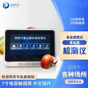 为甚么要操纵食物重金属检测仪?